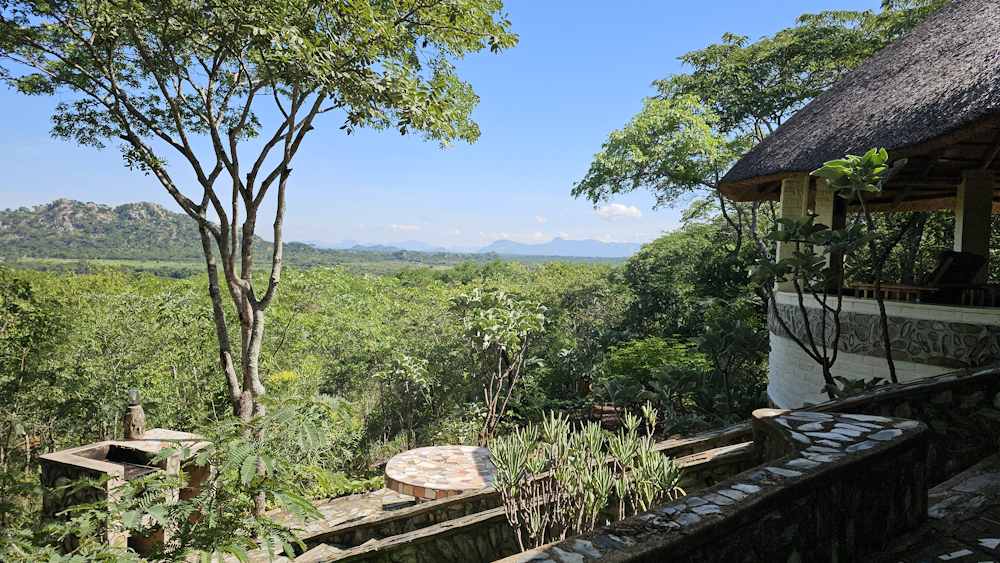 The braai stand of Chamfuta Lodge