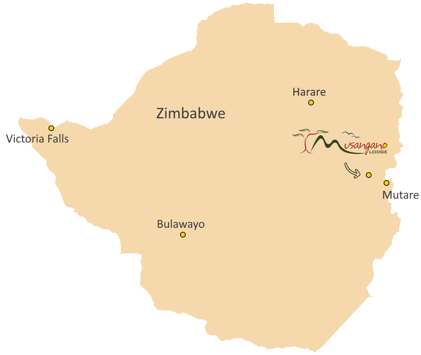 Map of Zimbabwe